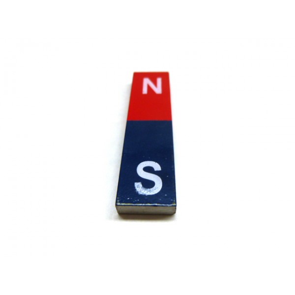 Educational Alnico Bar Magnet Red / Blue rectangular 60 x 10 x 5 mm to  400°C⭐⭐⭐⭐⭐